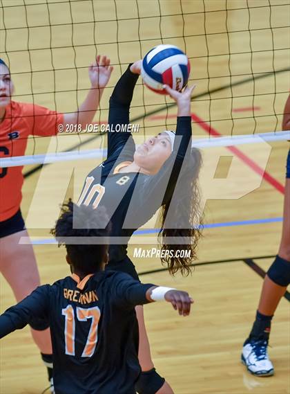 Thumbnail 1 in Brandeis vs Brennan (NEISD Volleyball Tournament) photogallery.