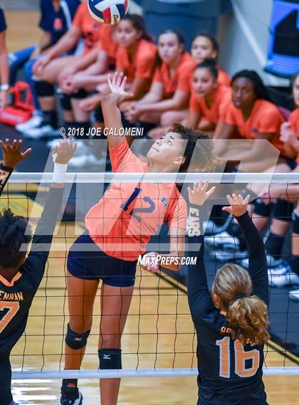 Thumbnail 3 in Brandeis vs Brennan (NEISD Volleyball Tournament) photogallery.