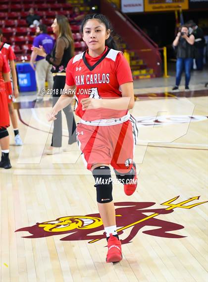 Thumbnail 2 in San Carlos vs. Ganado - Native American Basketball Classic photogallery.