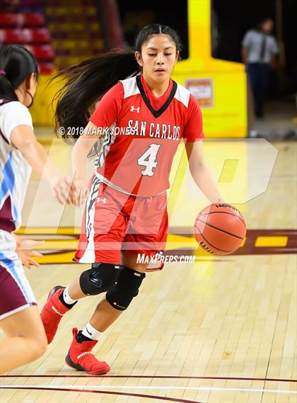 Thumbnail 3 in San Carlos vs. Ganado - Native American Basketball Classic photogallery.