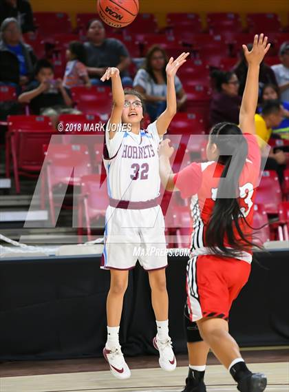 Thumbnail 3 in San Carlos vs. Ganado - Native American Basketball Classic photogallery.