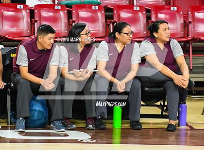 Thumbnail 1 in San Carlos vs. Ganado - Native American Basketball Classic photogallery.