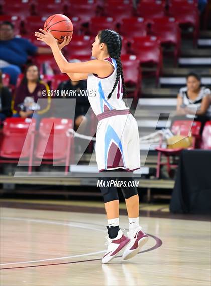 Thumbnail 3 in San Carlos vs. Ganado - Native American Basketball Classic photogallery.