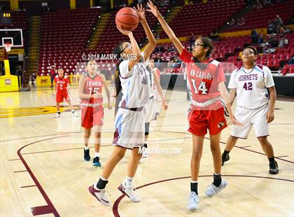 Thumbnail 1 in San Carlos vs. Ganado - Native American Basketball Classic photogallery.