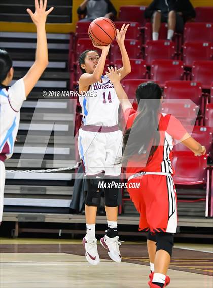 Thumbnail 1 in San Carlos vs. Ganado - Native American Basketball Classic photogallery.