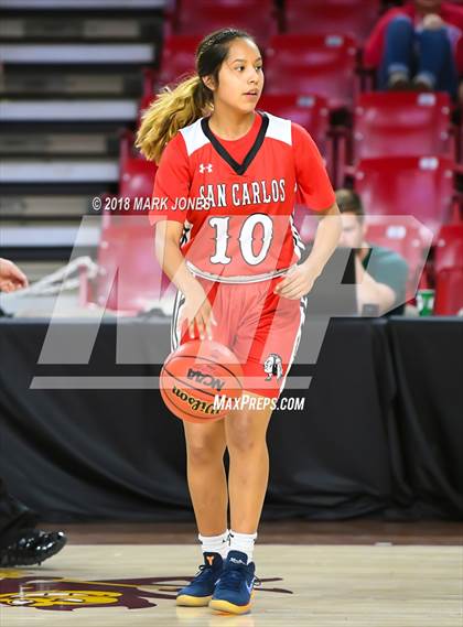 Thumbnail 2 in San Carlos vs. Ganado - Native American Basketball Classic photogallery.