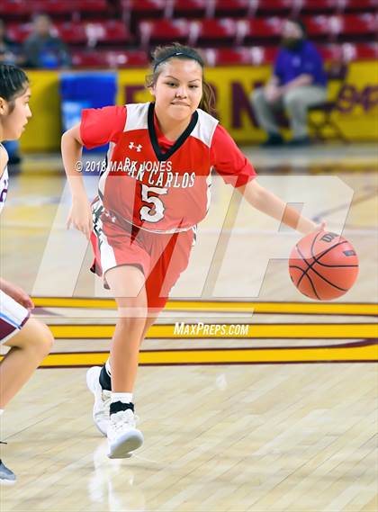 Thumbnail 2 in San Carlos vs. Ganado - Native American Basketball Classic photogallery.