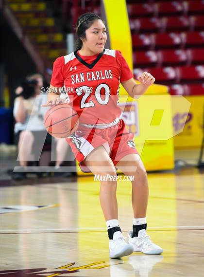Thumbnail 2 in San Carlos vs. Ganado - Native American Basketball Classic photogallery.