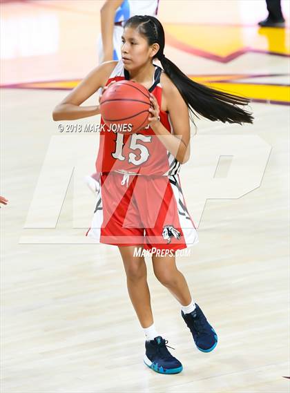 Thumbnail 3 in San Carlos vs. Ganado - Native American Basketball Classic photogallery.