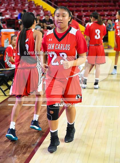 Thumbnail 3 in San Carlos vs. Ganado - Native American Basketball Classic photogallery.