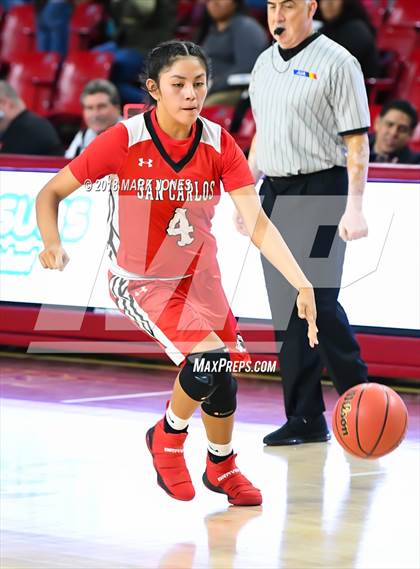 Thumbnail 2 in San Carlos vs. Ganado - Native American Basketball Classic photogallery.