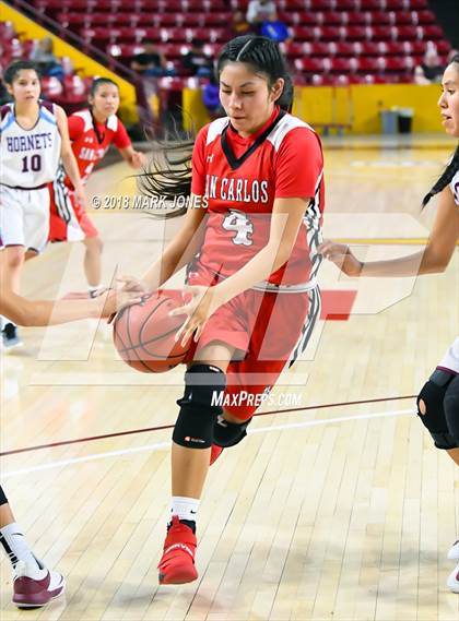 Thumbnail 2 in San Carlos vs. Ganado - Native American Basketball Classic photogallery.