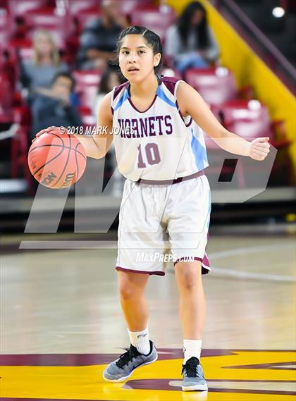 Thumbnail 1 in San Carlos vs. Ganado - Native American Basketball Classic photogallery.