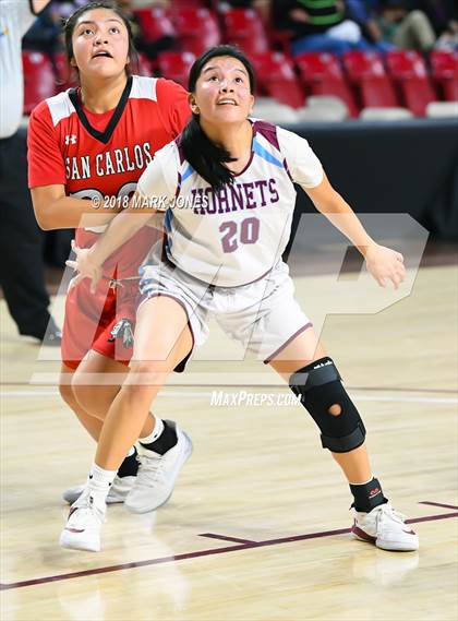 Thumbnail 3 in San Carlos vs. Ganado - Native American Basketball Classic photogallery.