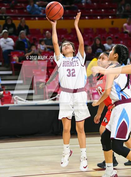 Thumbnail 1 in San Carlos vs. Ganado - Native American Basketball Classic photogallery.