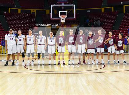 Thumbnail 2 in San Carlos vs. Ganado - Native American Basketball Classic photogallery.