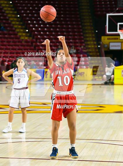 Thumbnail 3 in San Carlos vs. Ganado - Native American Basketball Classic photogallery.