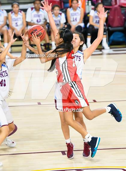 Thumbnail 1 in San Carlos vs. Ganado - Native American Basketball Classic photogallery.