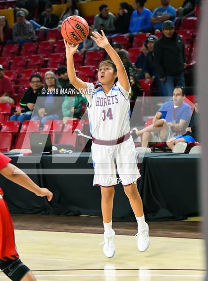 Thumbnail 1 in San Carlos vs. Ganado - Native American Basketball Classic photogallery.