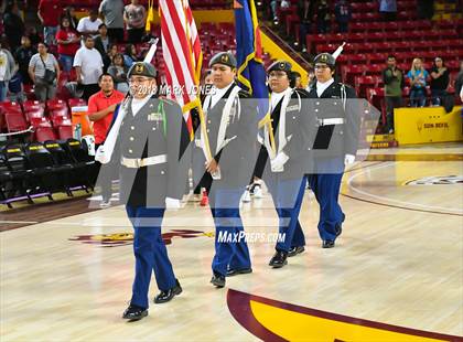 Thumbnail 1 in San Carlos vs. Ganado - Native American Basketball Classic photogallery.