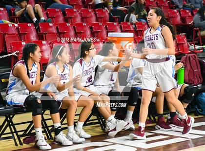 Thumbnail 3 in San Carlos vs. Ganado - Native American Basketball Classic photogallery.
