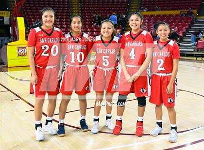 Thumbnail 3 in San Carlos vs. Ganado - Native American Basketball Classic photogallery.