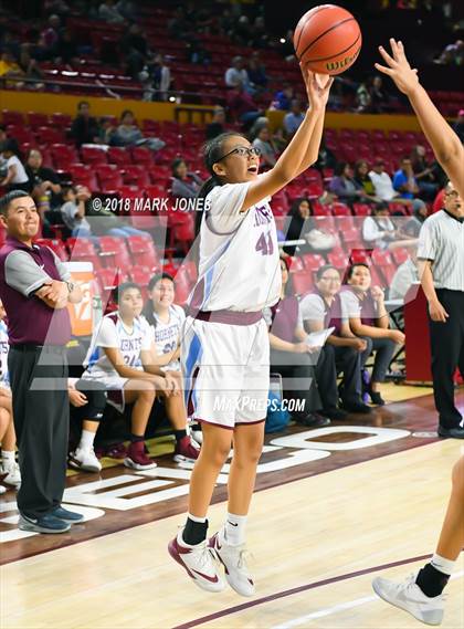 Thumbnail 1 in San Carlos vs. Ganado - Native American Basketball Classic photogallery.