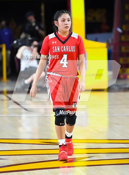 Thumbnail 3 in San Carlos vs. Ganado - Native American Basketball Classic photogallery.