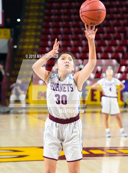 Thumbnail 2 in San Carlos vs. Ganado - Native American Basketball Classic photogallery.