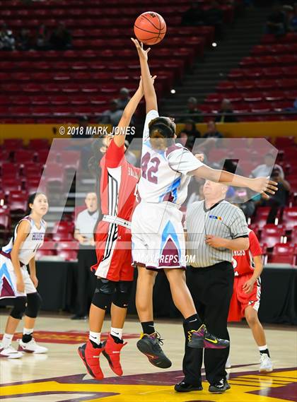 Thumbnail 2 in San Carlos vs. Ganado - Native American Basketball Classic photogallery.