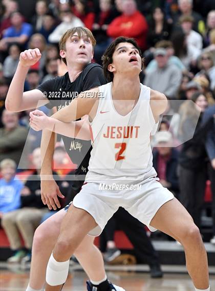 Thumbnail 1 in Archbishop Mitty vs. Jesuit (Fr. Barry Christmas Classic) photogallery.