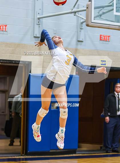 Thumbnail 2 in Woburn Memorial @ Notre Dame Academy (MIAA Division 2 Round of 32) photogallery.
