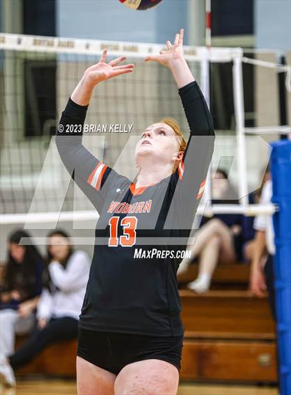Thumbnail 2 in Woburn Memorial @ Notre Dame Academy (MIAA Division 2 Round of 32) photogallery.