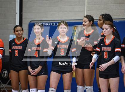 Thumbnail 2 in Woburn Memorial @ Notre Dame Academy (MIAA Division 2 Round of 32) photogallery.