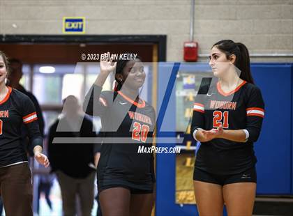 Thumbnail 3 in Woburn Memorial @ Notre Dame Academy (MIAA Division 2 Round of 32) photogallery.