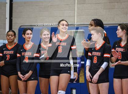 Thumbnail 1 in Woburn Memorial @ Notre Dame Academy (MIAA Division 2 Round of 32) photogallery.