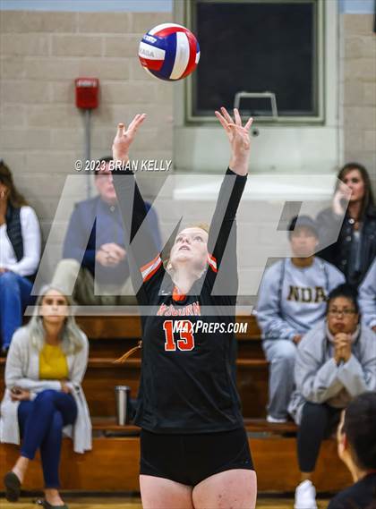 Thumbnail 2 in Woburn Memorial @ Notre Dame Academy (MIAA Division 2 Round of 32) photogallery.