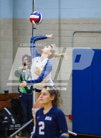 Thumbnail 3 in Woburn Memorial @ Notre Dame Academy (MIAA Division 2 Round of 32) photogallery.
