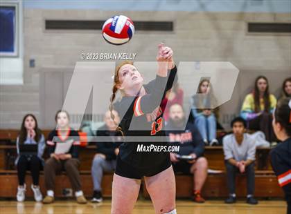 Thumbnail 2 in Woburn Memorial @ Notre Dame Academy (MIAA Division 2 Round of 32) photogallery.