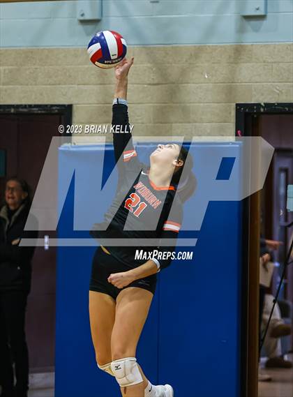 Thumbnail 3 in Woburn Memorial @ Notre Dame Academy (MIAA Division 2 Round of 32) photogallery.