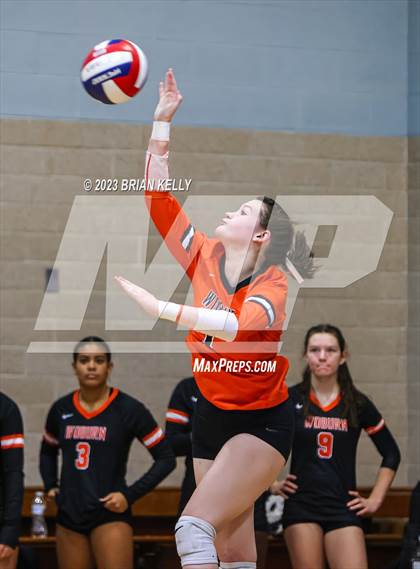 Thumbnail 2 in Woburn Memorial @ Notre Dame Academy (MIAA Division 2 Round of 32) photogallery.