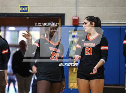 Thumbnail 2 in Woburn Memorial @ Notre Dame Academy (MIAA Division 2 Round of 32) photogallery.