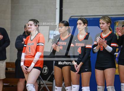 Thumbnail 2 in Woburn Memorial @ Notre Dame Academy (MIAA Division 2 Round of 32) photogallery.