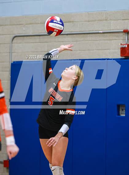 Thumbnail 1 in Woburn Memorial @ Notre Dame Academy (MIAA Division 2 Round of 32) photogallery.