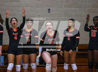 Thumbnail 2 in Woburn Memorial @ Notre Dame Academy (MIAA Division 2 Round of 32) photogallery.