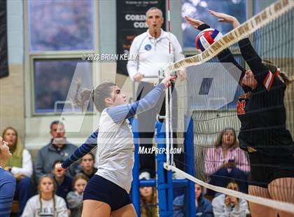 Thumbnail 2 in Woburn Memorial @ Notre Dame Academy (MIAA Division 2 Round of 32) photogallery.