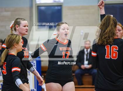 Thumbnail 2 in Woburn Memorial @ Notre Dame Academy (MIAA Division 2 Round of 32) photogallery.
