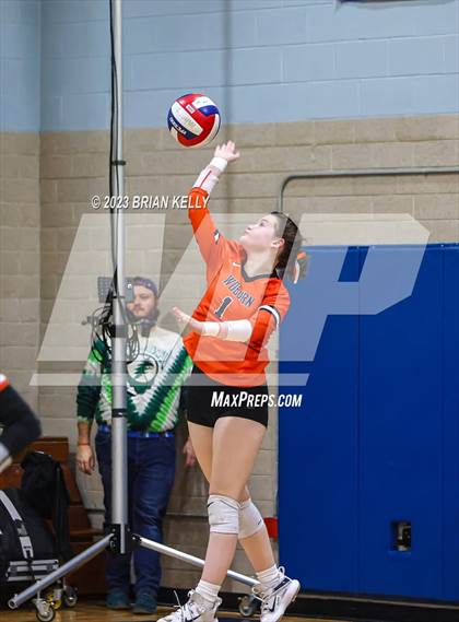 Thumbnail 2 in Woburn Memorial @ Notre Dame Academy (MIAA Division 2 Round of 32) photogallery.