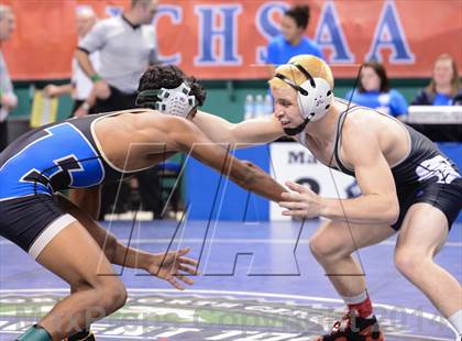 Thumbnail 1 in NCHSAA Individual Wrestling 1A Semifinals photogallery.