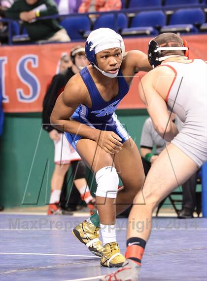 Thumbnail 2 in NCHSAA Individual Wrestling 1A Semifinals photogallery.